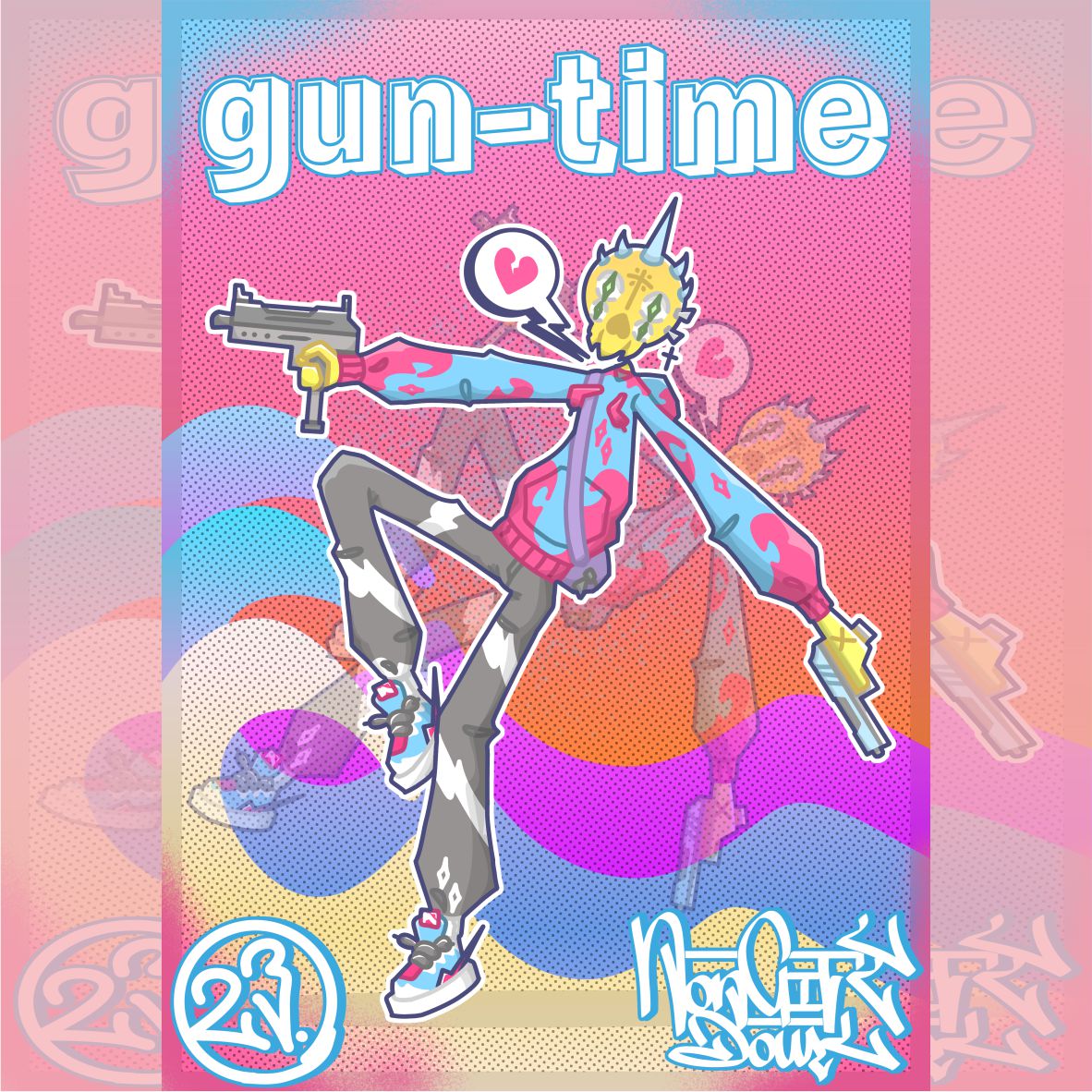 Плакат "gun-time"